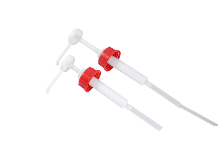 UKR30 57mm Closure 15cc 30cc Red Plastic Ketchup Sauce Dispenser Pump of Pilfer Proof Closure Design