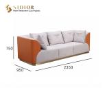 Hotel Sofa, Lobby sofa, Leisure sofa, Villa Sofa, PU Leather Upholstery, High