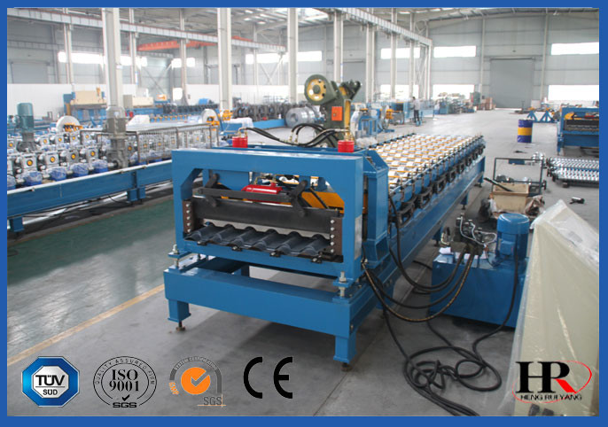 13m Length Color Sheet Roll Forming Line With Digital Controlled Procession
