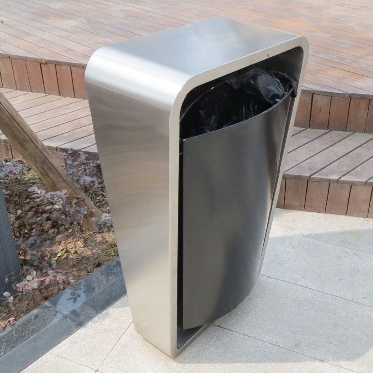 ISO14001 Certificate 590mm Length 32 Gallon Metal Trash Can