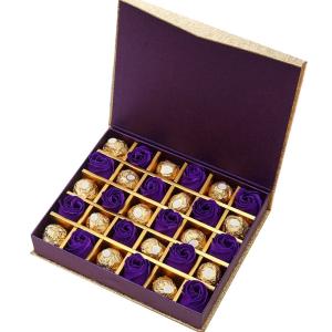 Wholesale Book Shape Concealed Magnetic empty Chocolate Boxes With Dividers 23.2x19x4.6cm from china suppliers