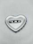 Safty Promotional Metal Pin Badges Heart Cool Girl Pneumatic Pressure Processing