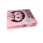 Pink Folding Cardboard Gift Boxes For Mask Packaging Gold Foil Stamping