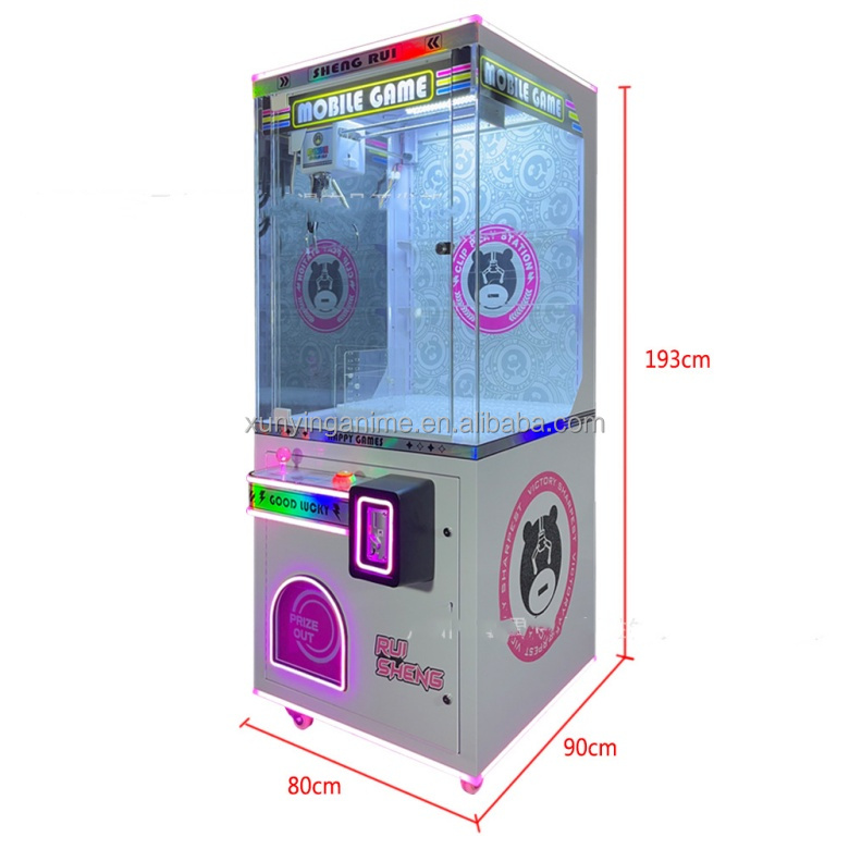 Personalized Amusement Park Toy Vending Arcade Claw Crane Machine for L79*W87*H185 CM