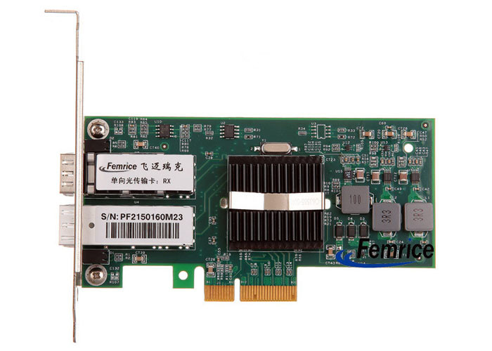 Femrice 1000Mbps Gigabit Ethernet Unidirectional Transmission Server Adapter Intel 82571EB Network Interface Controller