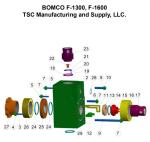 SOUTHWEST 8404-25A FLUID END FOR BOMCO F-1600 MUD PUMP, SOUTHWEST 8404-25A FLUID
