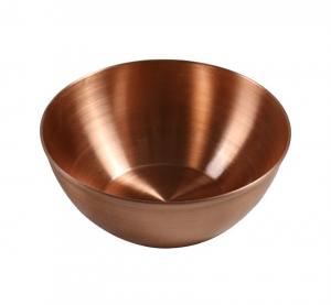 Wholesale Customized 100mm Copper/Brass Food Dinner Plate Serving Dish from china suppliers