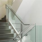 Corrosion-Resistant Stainless Steel Handrails with 304 Steel for Glass