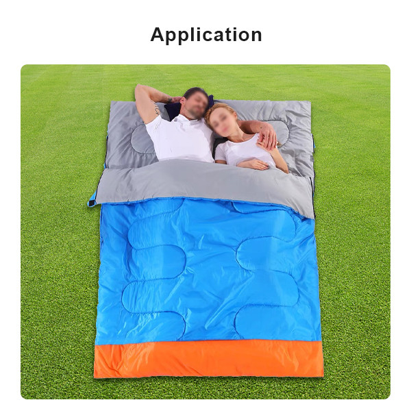 Queen Size Camping Sleeping Bags Waterproof 2 Person Double Sleeping Bag For Adults