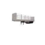 Supply Tri Axles Livestock Animals Fence Cargo Semi Truck Trailer with Air