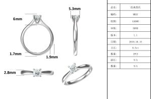 Wholesale 925 Sterling Silver Jewelry Diamond Moissanite Engagement Rings Promise Rings for Women from china suppliers