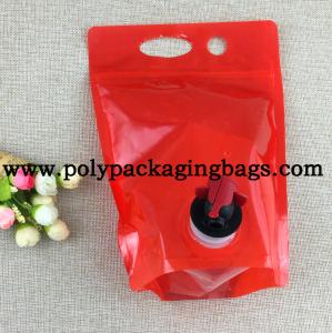Wholesale Waterproof Butterfly Valve 3L 5L Beverage Refill Pouches With Spigot from china suppliers