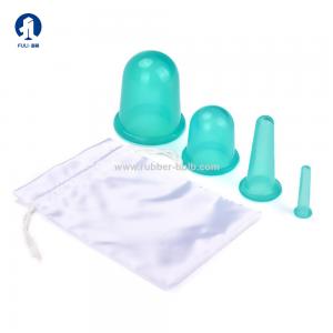 China Anti Cellulite Body Massage Silicone Cupping Therapy Set 6.8 5 3.6 1.5cm on sale