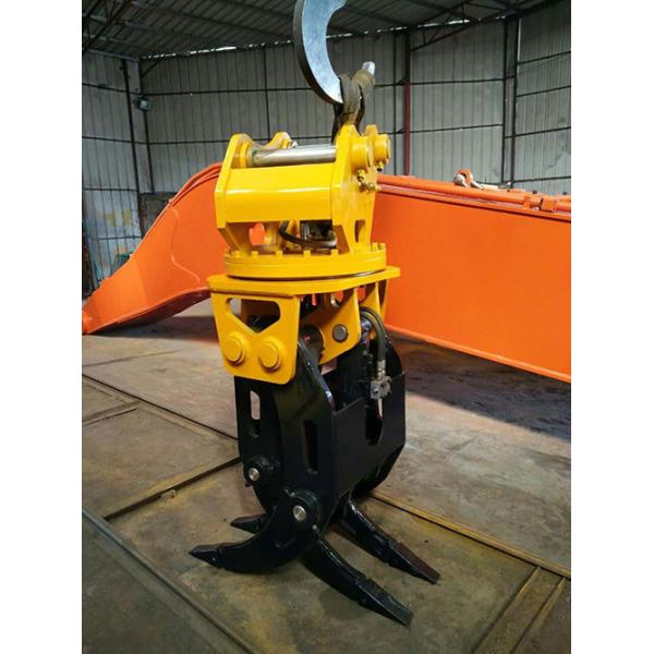 Kobelco SK220 Excavator Hydraulic Rotating Grapple For Construction