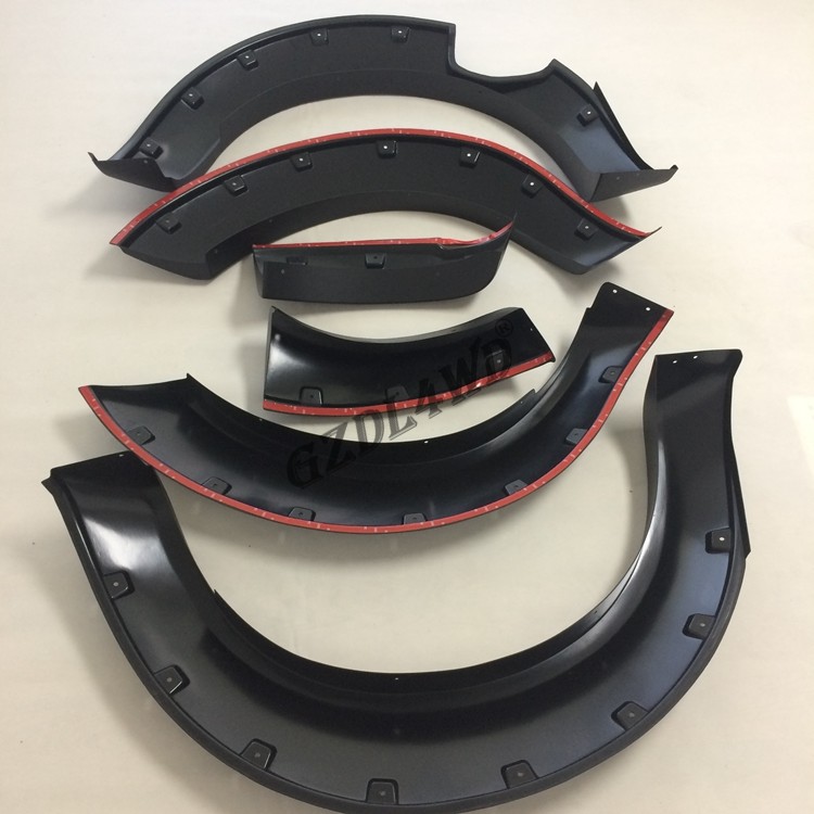 ABS Plastic Black Car Wheel Arch Fender Flares For Nissan Navara np300 / Auto Accessories