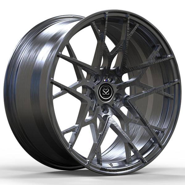 21x9.5 ET27/21x10 ET165x112/66.6 1pc Forged Wheels Black Brushed For Mercedes