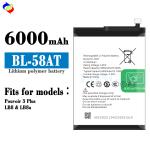 6000mAh Mobile Phone Battery for Tecno BL-58AT Rechargeable and Long-Lasting