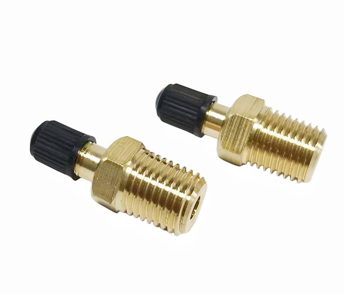 Brass Schrader Valve With 1/4" Male NPT 1/4" NPT Tank Valve