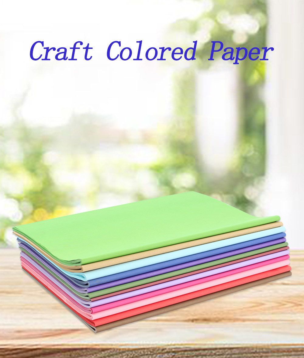 Printable A4 50*75CM Colorful Kraft Paper Packaging Natural Crumpled