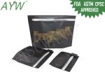 Black Laminated Material Child resistant k Bags For Weed Packaging