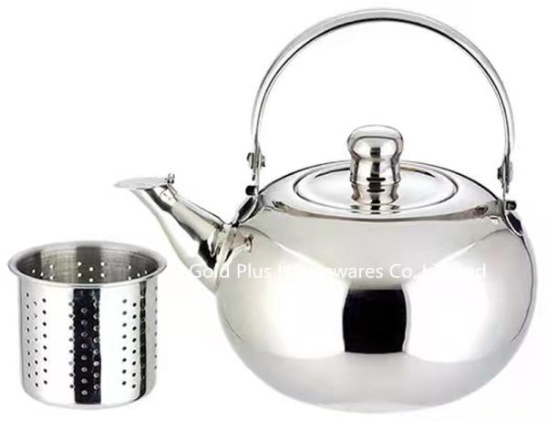 Custom Polishing Stove Top Stainless Steel Whistling Kettle 22cm Kichen Metal