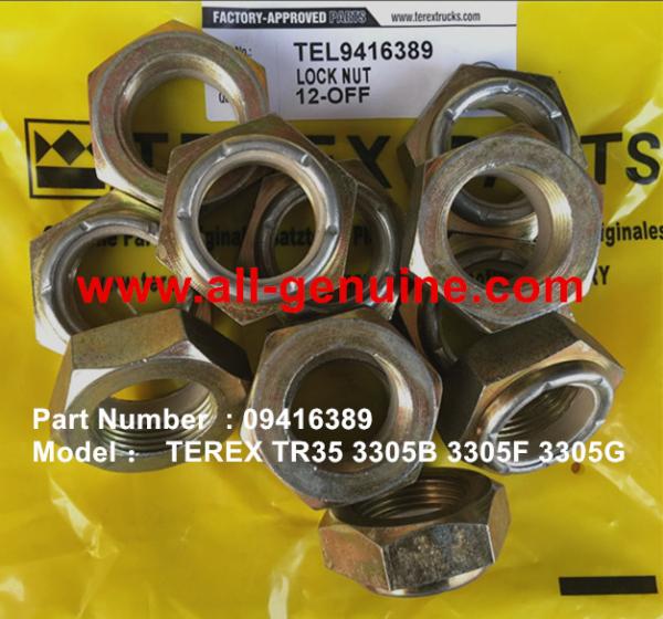 TEREX 09416389 LOCK NUT MINING NHL DUMP TRUCK TR35 TR50 TR60 TR100 3305B 3305F