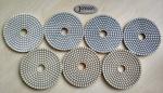 7 Step 100 Mm Wet Diamond Polishing Pads For Marble Granite Polishing