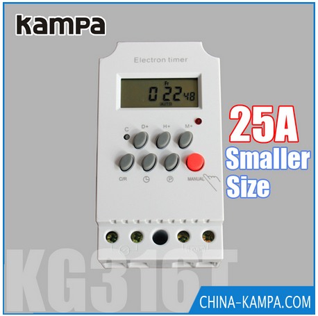 KG316 digital 24 hour programmable time daily switch AC250V 5A
