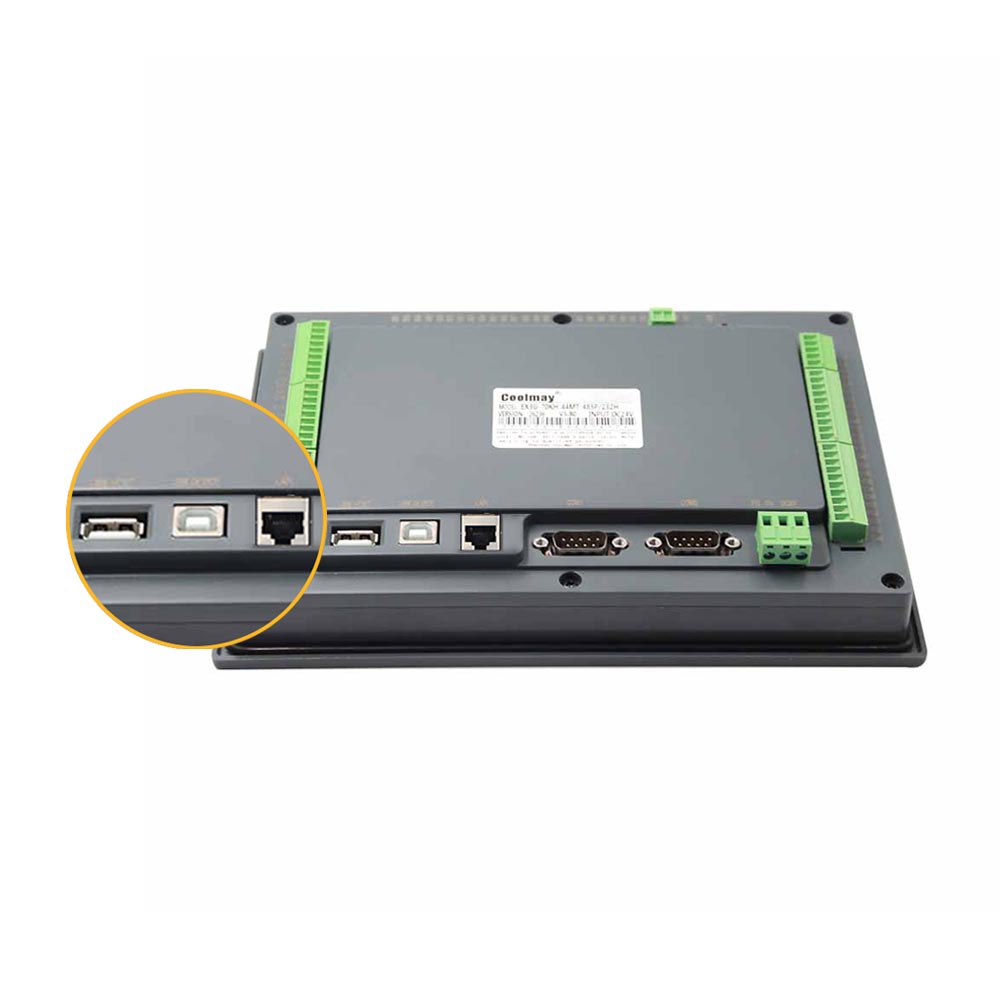 Coolmay 7 Inch 8DI 8DO HMI PLC All In One HMI Interface With PLC