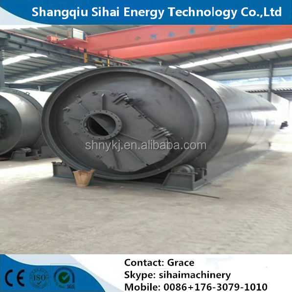 Sustainable Work Form Tire Recycling Machine for Pyrolysis Oil Distillation