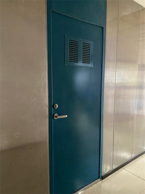 Exterior Fireproof Metal Door B15 Class For Boiler Room Garage Ships