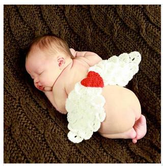 white colorful baby hat cap Baby Photography Prop Crochet wing beanie diaper