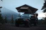 Outdoor Car Roof Shade Awning , Roof Rack Shade Awnings For 4x4 Vehicles