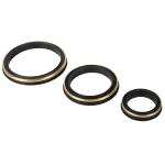 2 Inch HNBR Black Hammer Union Seal Rings / Lip Seal Gasket Oil Resistant