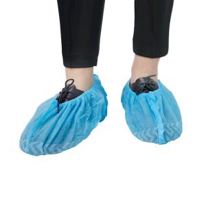 Wholesale Non Woven Plastic Pp Pe Blue Protection Shoe Covers Cpe Waterproof Medical Anti Slip Disposable Shoe Cover For Hospital from china suppliers