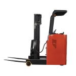 Electric Reach Truck Reach Forklift VNA Stand On Type 1500kg Loading