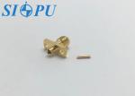 Female Two Hole Flange SMA RF Connector Mates With 2# Semi Flexible Cable