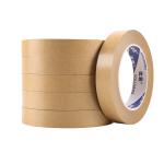 Brown Reinforced Gummed Kraft Paper Tape Handwriting Fiber Jumbo Rolls
