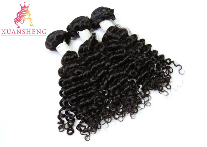 Grade 9A Peruvian Human Hair Deep Wave Extensions No Shedding And No Tangle