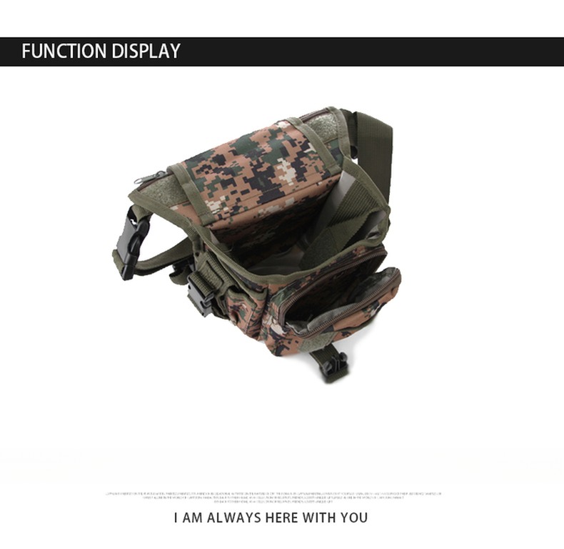 Motorcycle Men Women Thigh Bag with Waterproof Waist Bag and Attached Side Pouch