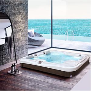 Wholesale Acrylic Pressure Relief Bathtub Whirlpool Spa Tub With LED Light from china suppliers