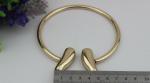 Custom metal hardware accessories zinc alloy light gold purse leather low price