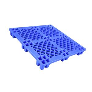 Wholesale 1100 X 1100 X 145 Blue HDPE Plastic Pallet 6.6Kg Nestable Pallet For Food from china suppliers