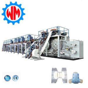 Wholesale High Efficiency Adult Diaper Machine PLC Control Diaper Manufacturing Plant from china suppliers