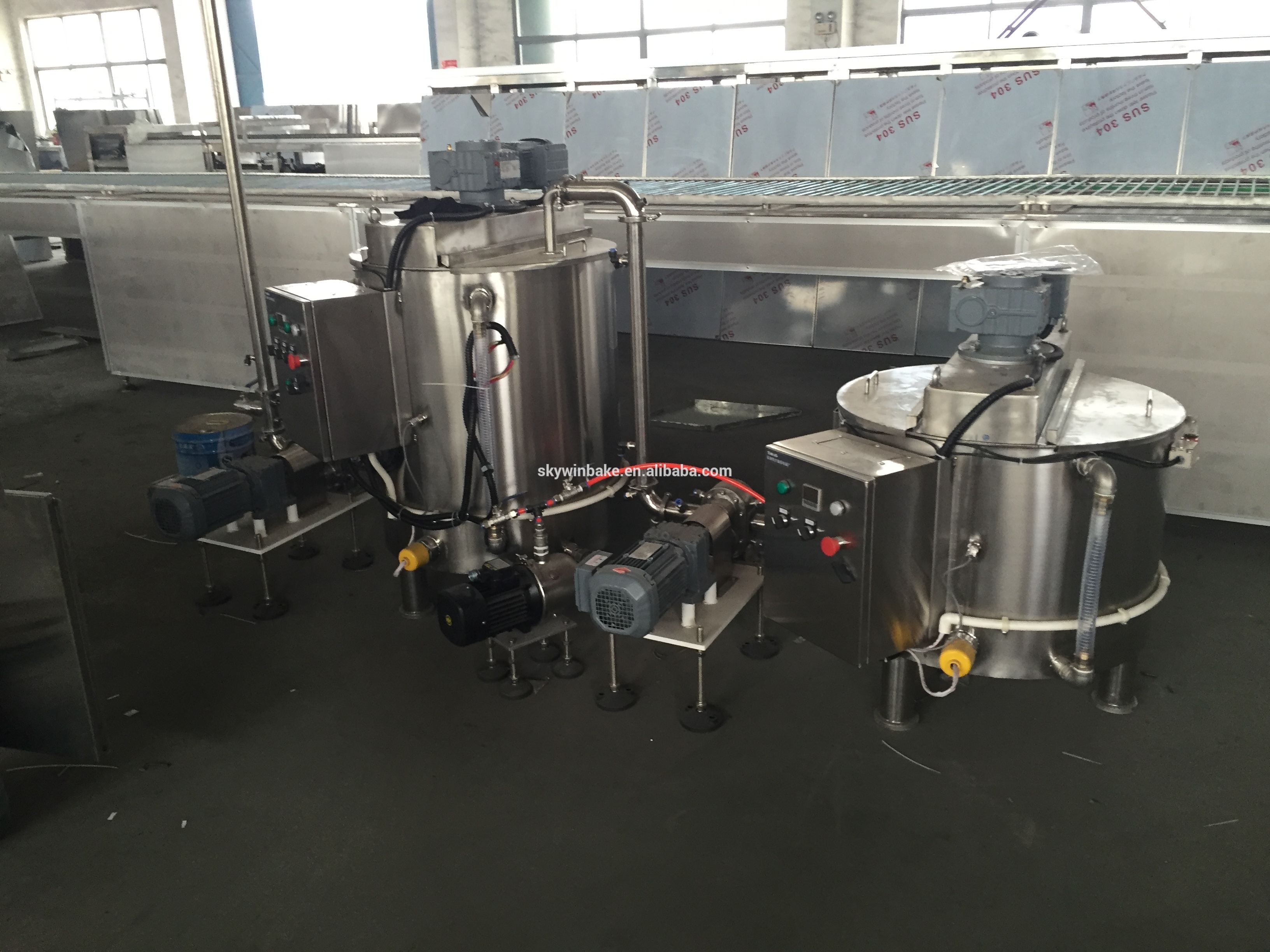 100 to 2000kgs per hour Chocolate Coating Machine