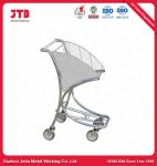 Aluminium 6063 Airport Luggage Trolly ODM Small Shopping Cart With Wheels