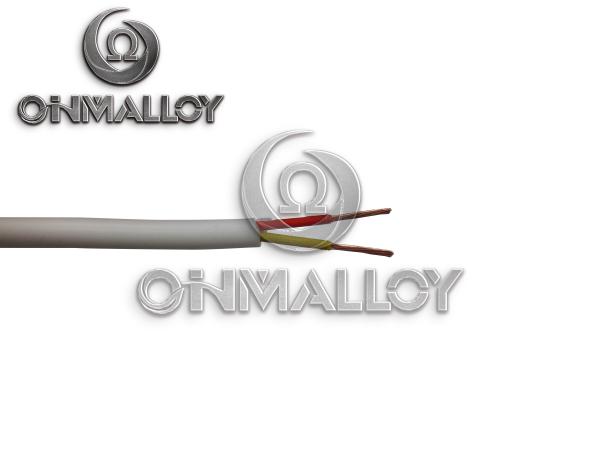 White Type K Extension Cable Parallel Cable Construction Vitreous Silica