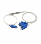 1x4 SC UPC 9/125 Um G657A1 0.9mm White Cable Mini PLC Splitter