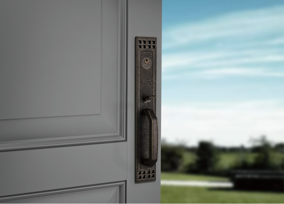 Brushed Brass American Door Handles 66mm For Living Room