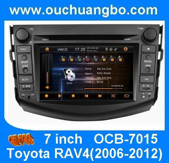 Car wholesaler dvd gps for Toyota RAV4 (2006-2012) with VCD TV Steering wheel